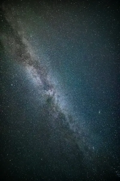 Milky Way in a star-filled night sky, digital landscape
